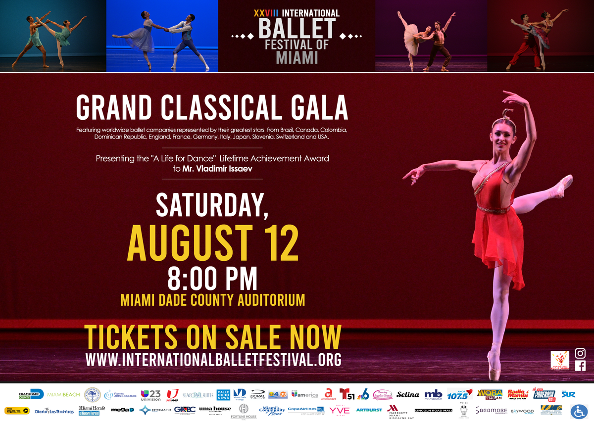 Flyer promocional de la Gala.