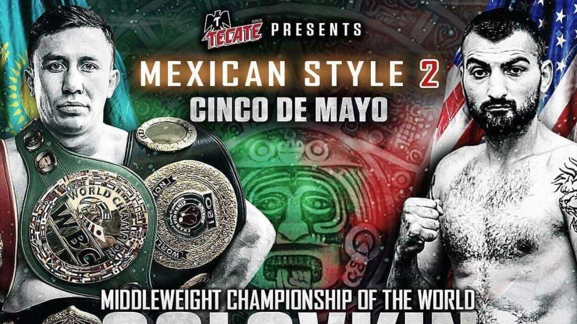 CARTEL OFICIAL de la velada entre Gennady Golovkin y Vanes Martirosyan.