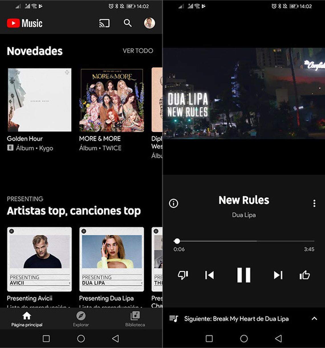 YouTube Music sigue siendo la manera más fácil de accesar música en los perfiles oficiales de artistas, pero con más restricciones.