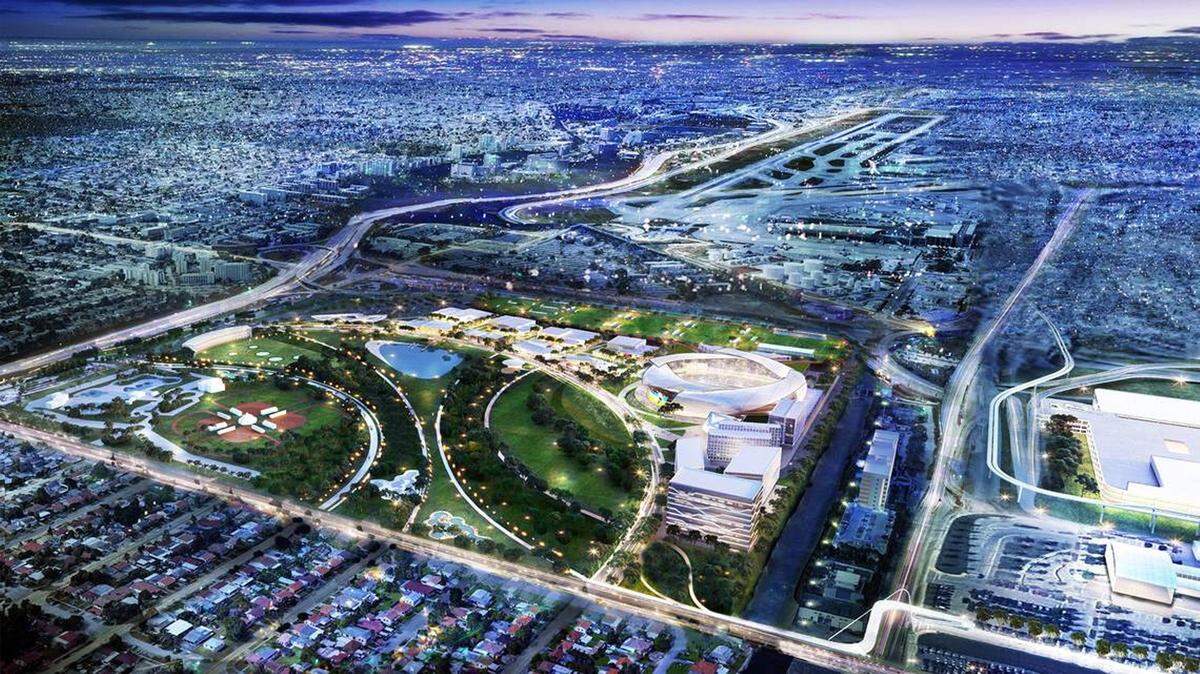 The proposed ‘Miami Freedom Park’ that would house a Major League Soccer stadium and a large new office and retail complex. David Beckham and partners, who include Marcelo Claure and Jorge and Jose Mas, want to develop the project on Miami’s Melreese golf course.