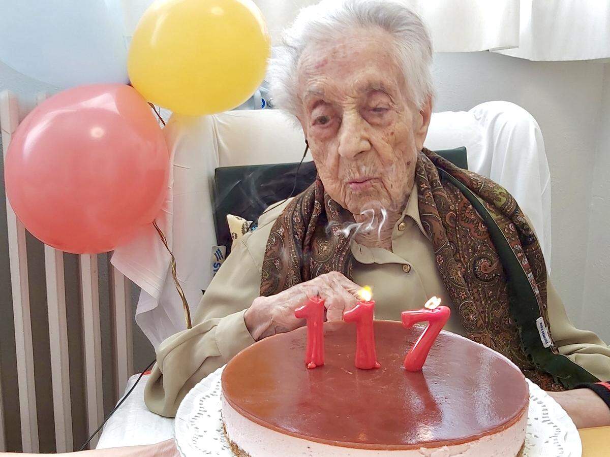 María Branyas Morera, una mujer que falleció a los 117 años, pero cuyo ADN reveló que su edad biológica era 23 años inferior a la cronológica.