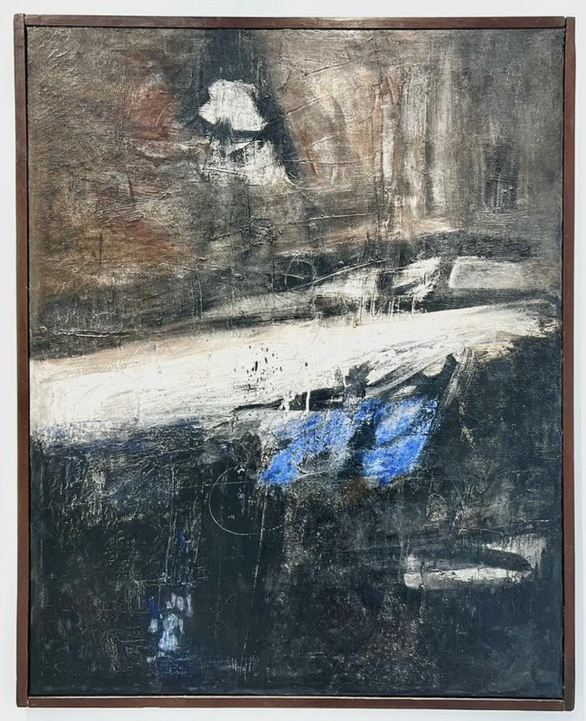 ‘Untitled’, 1959, Raúl Martínez (1927-1995), óleo sobre lienzo, 52 x 42 pulgadas.