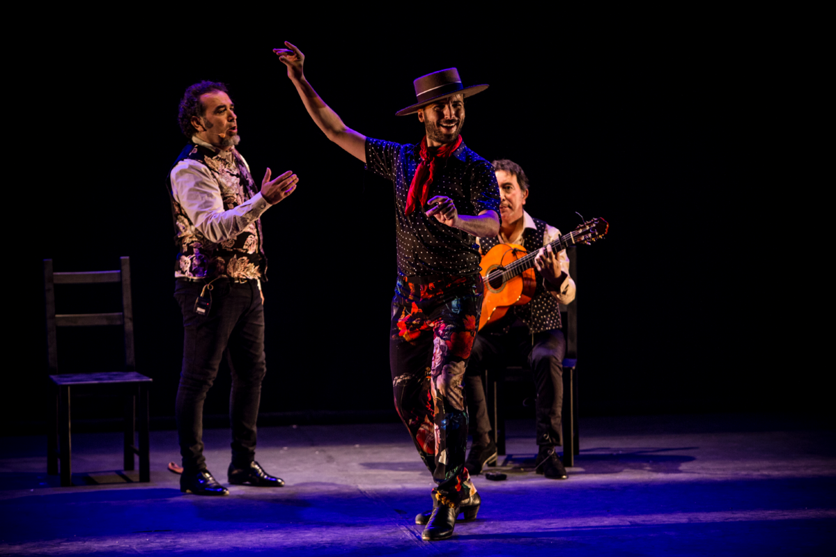 David Lagos, Marco Flores y Alfredo Lagos en “Rayuela”, que se presentará el 2 y 3 de mayo en el Aventura Arts & Cultural Center.