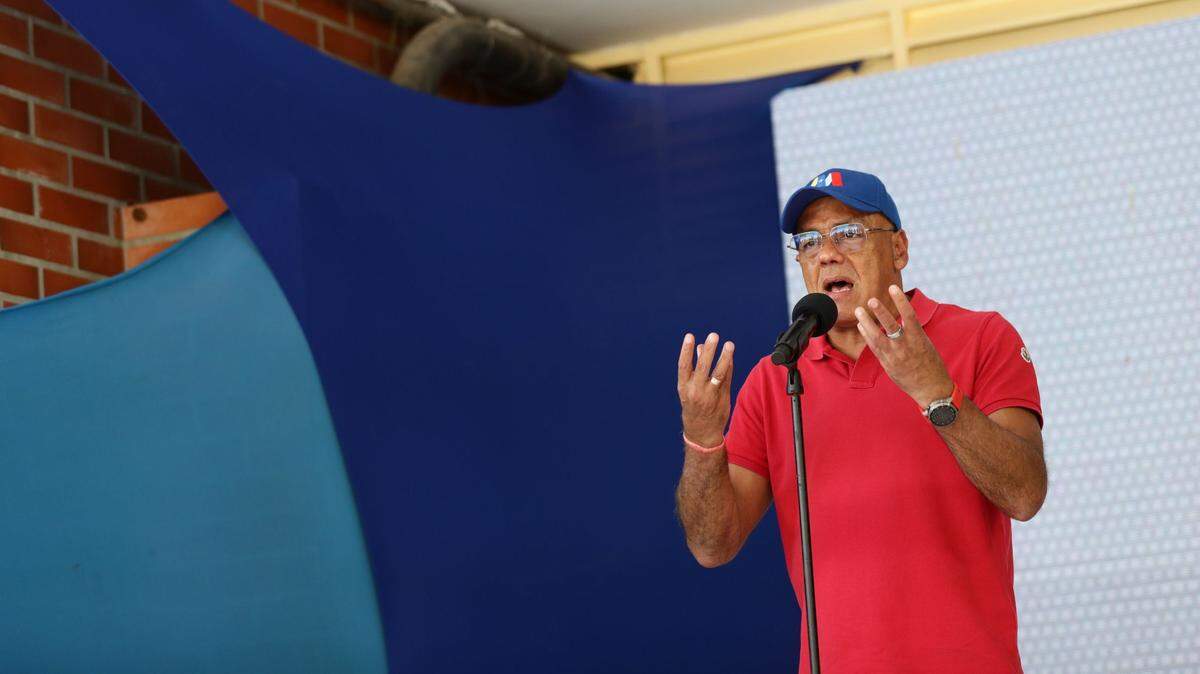 Foto de archivo del noviembre de 2021 de Jorge Rodríguez, presidente de la Asamblea Nacional de Venezuela. Rodríguez lidera la delegación negociadora del gobierno chavista.