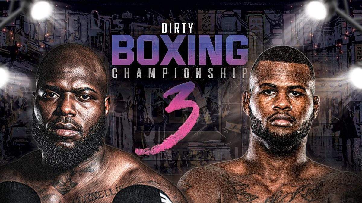 Jaizinho Rozenstruik (izq.) sube al encordado para disputar el primer cinturón de peso completo en la historia de Dirty Boxing. El rival de turno será Rakin Cleveland, en una pelea que promete encender este nuevo formato.