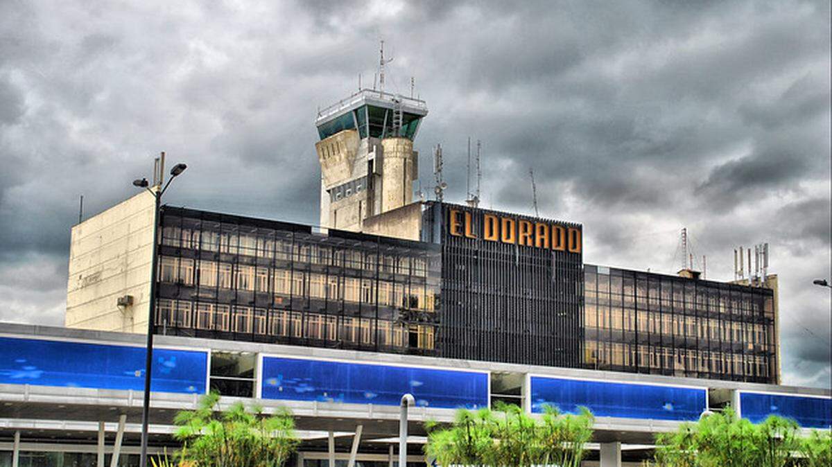 Aeropuerto de El Dorado en Bogotá, Colombia.