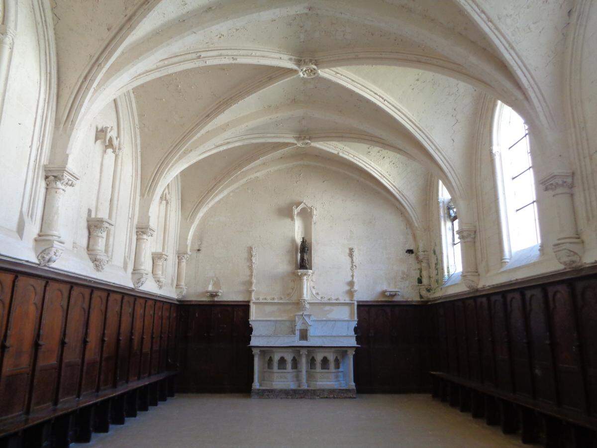 La sala capitular de la Cartuja de Neuville.