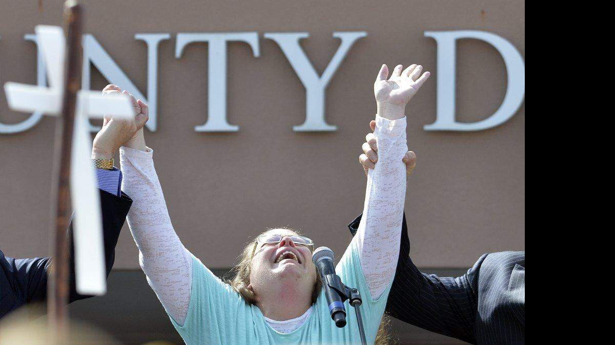 La funcionaria de Kentucky Kim Davis.