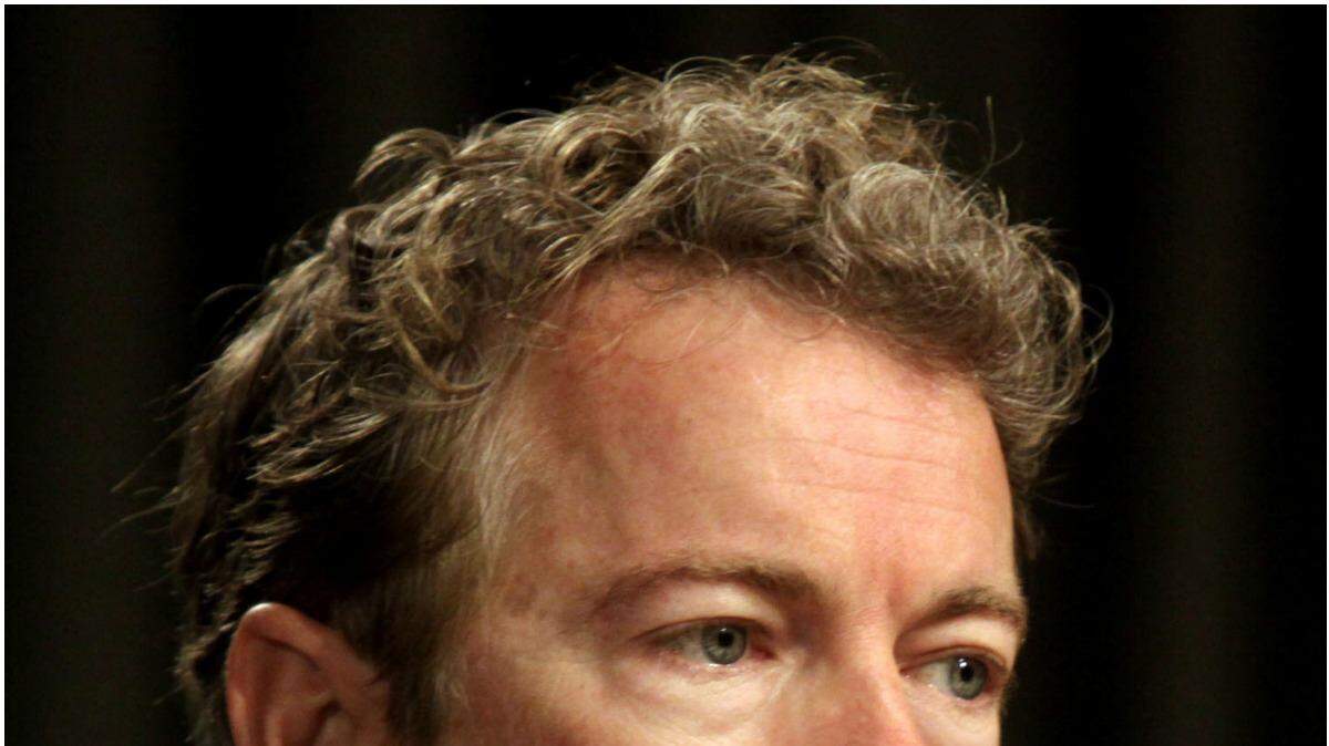 El senador Rand Paul (i) y el senador republicano Marco Rubio (d). 