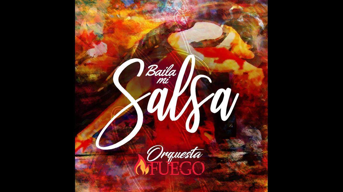 Cubierta del disco “Baila mi Salsa’, de la Orquesta Fuego.