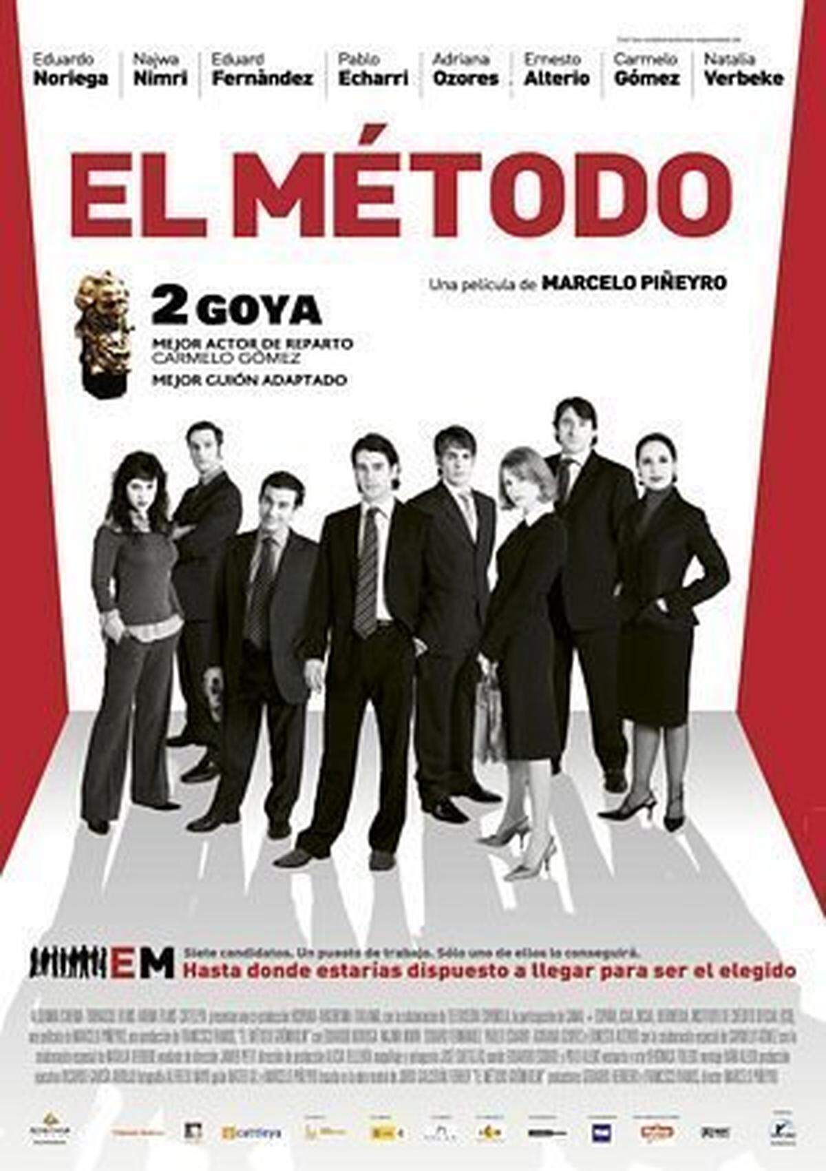 En Netflix ‘El método’ (2006) del director Marcelo Piñeyro basada en la obra de teatro ‘El método Grönholm’.