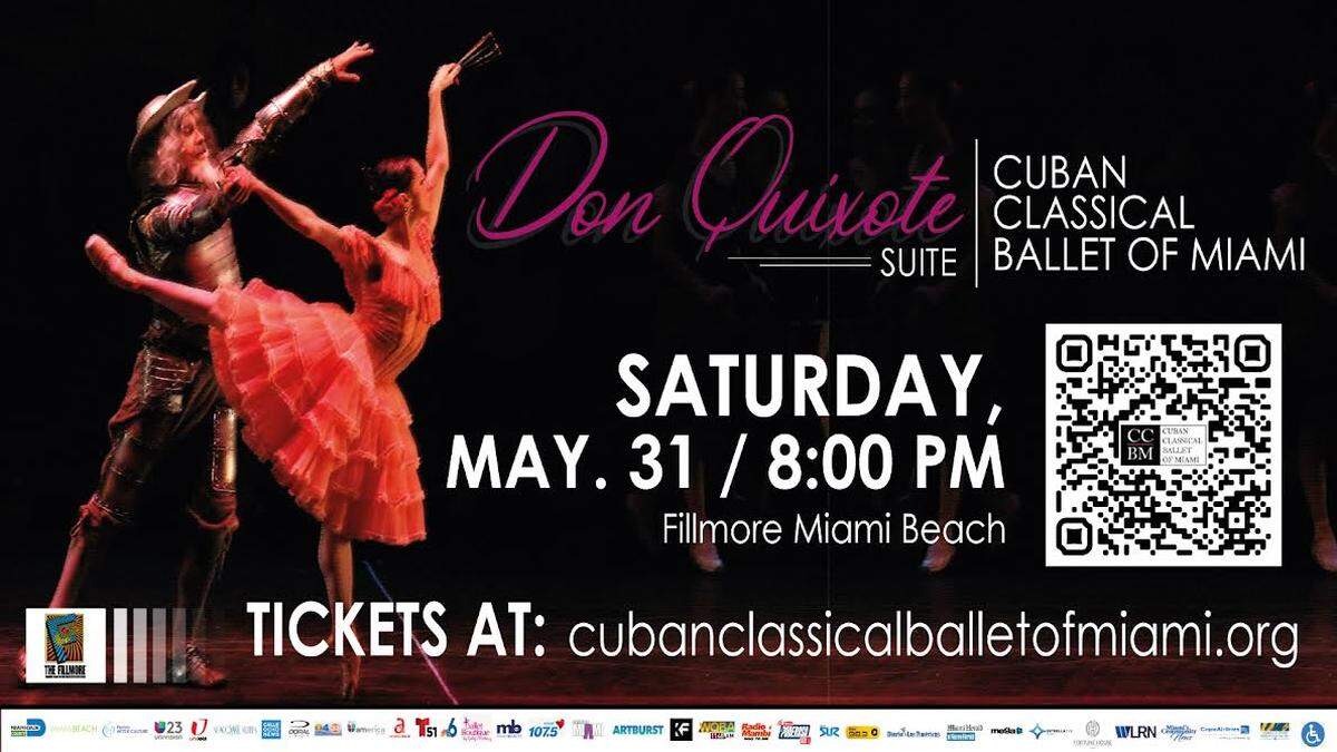 Cuban Classical Ballet of Miami presenta Gala Anual “Don Quijote” Suite en el Jackie Gleason Theater.