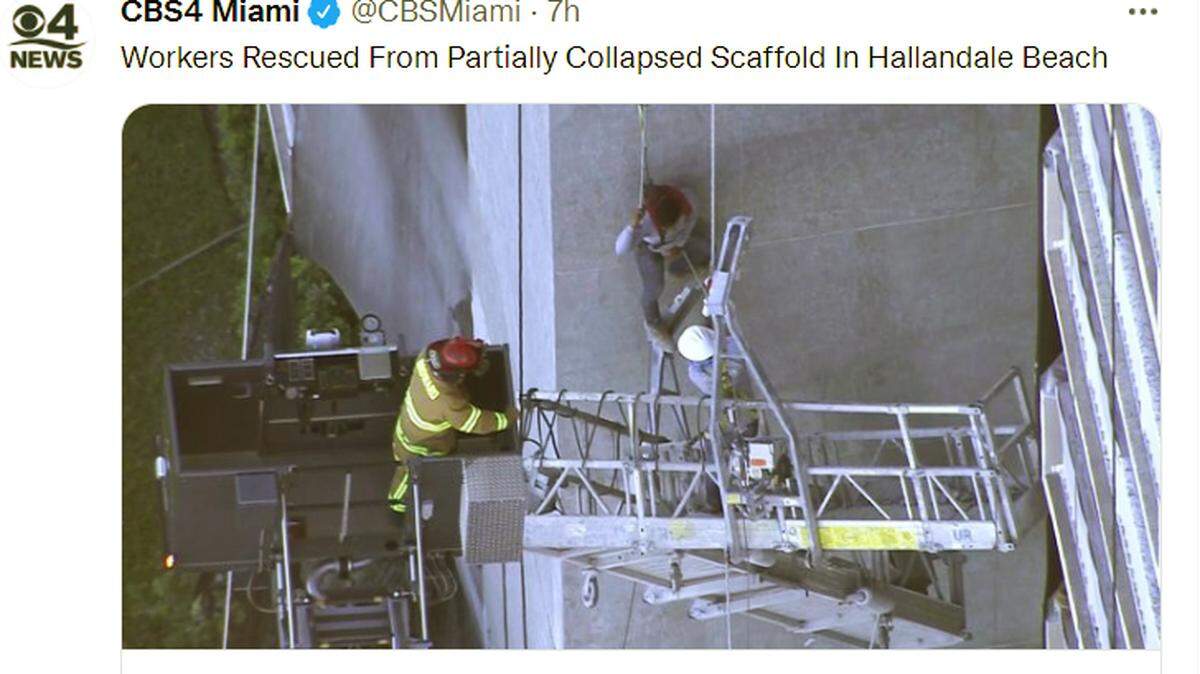 Captura de pantalla. Twitter/CBS4