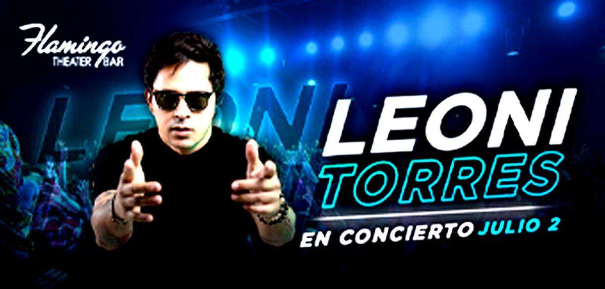 Leoni Torres en concierto en el Flamingo Bar.