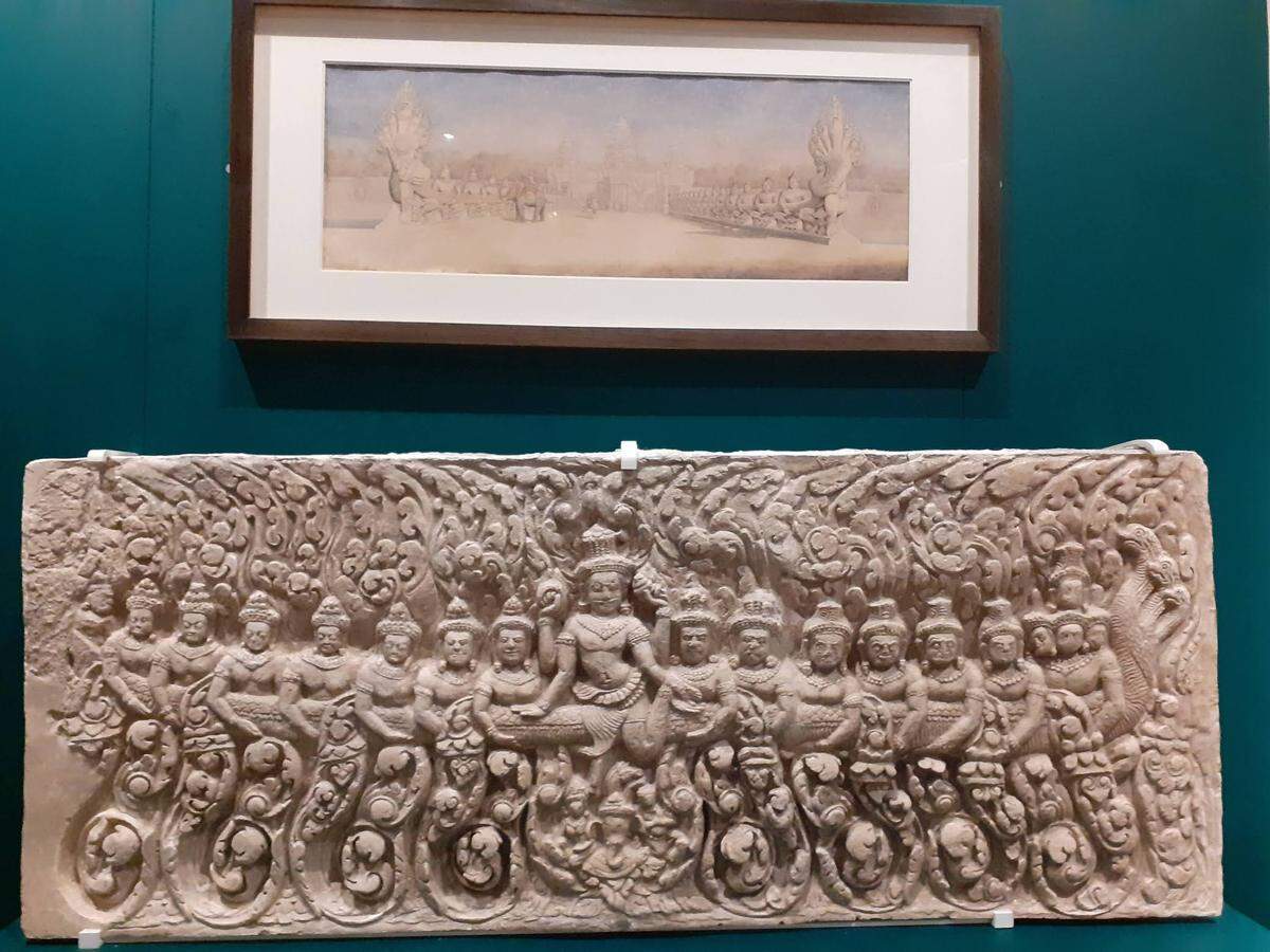 Uno de los moldes utilizados por Delaporte a partir de los originales de Angkor.