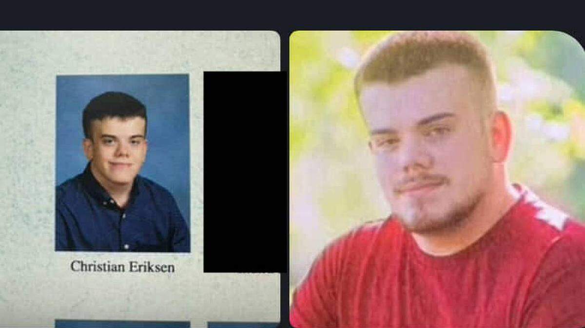 En las fotos, aparece Phoenix Ikner, quien cambió su nombre de Christian Eriksen en 2020, tomadas de anuarios escolares. La foto de la izquierda es de la Escuela Intermedia Swift Creek. La de la derecha, de la Escuela Preparatoria Lincoln.