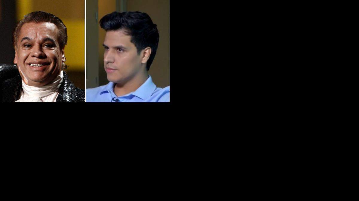 Juan Gabriel y su supuesto hijo secreto, Luis Alberto Aguilera.