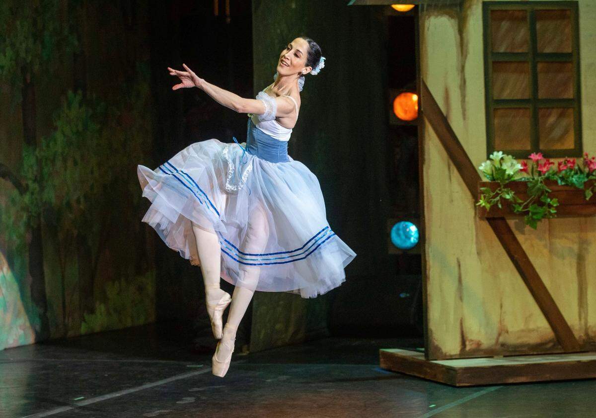 María Eugenia Herrera en el primer acto de “Giselle”.