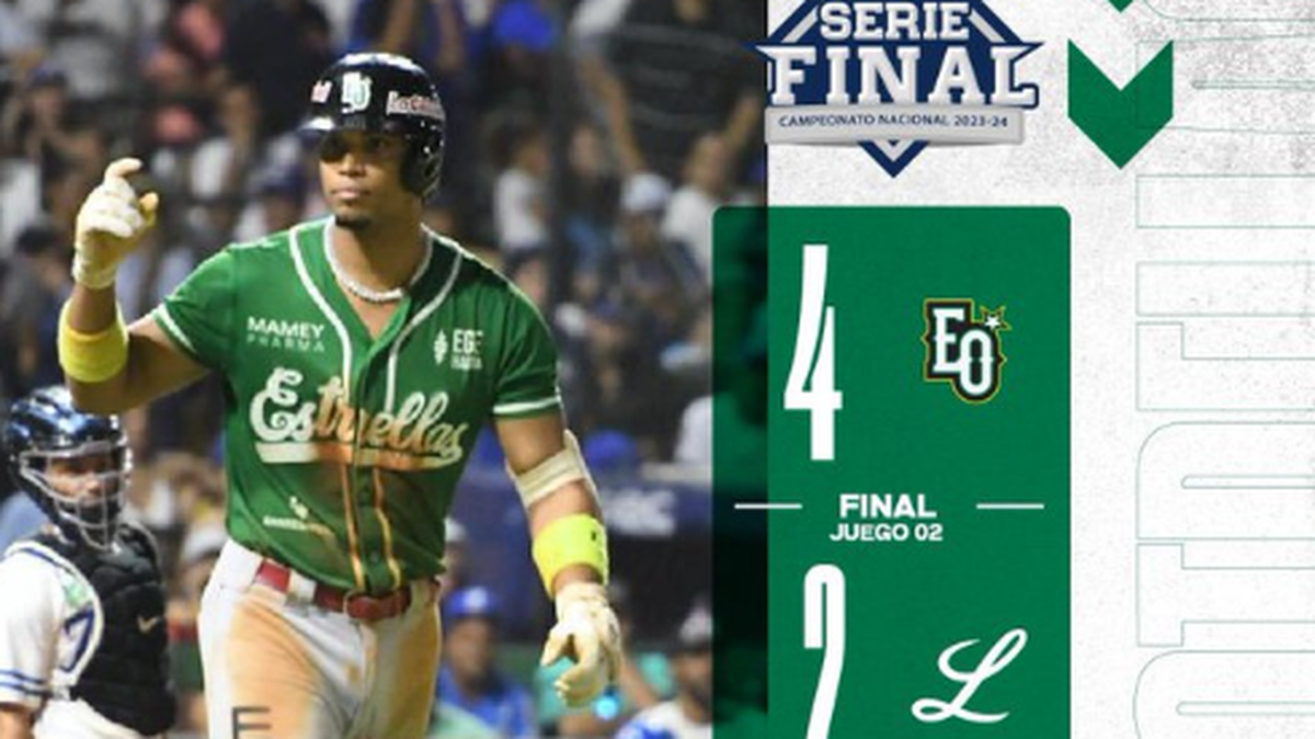 El cubano José Barrero conectó un jonrón de dos carreras en la octava entrada para darle a las Estrellas Orientales la victoria 4-2 sobre los Tigres del Licey, este domingo en el segundo juego de la final del campeonato de la Liga de Béisbol Profesional de la República Dominicana.