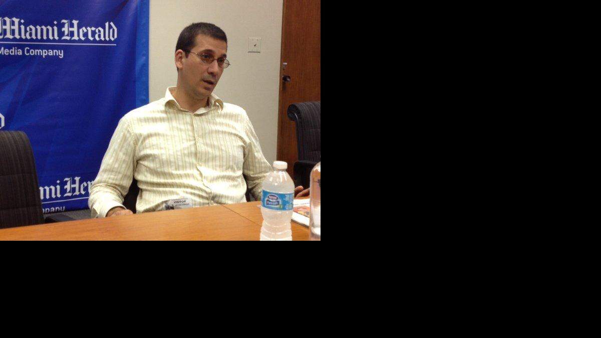 Antonio G. Rodiles se reunió con un grupo de periodistas de El Nuevo Herald y The Miami Herald.