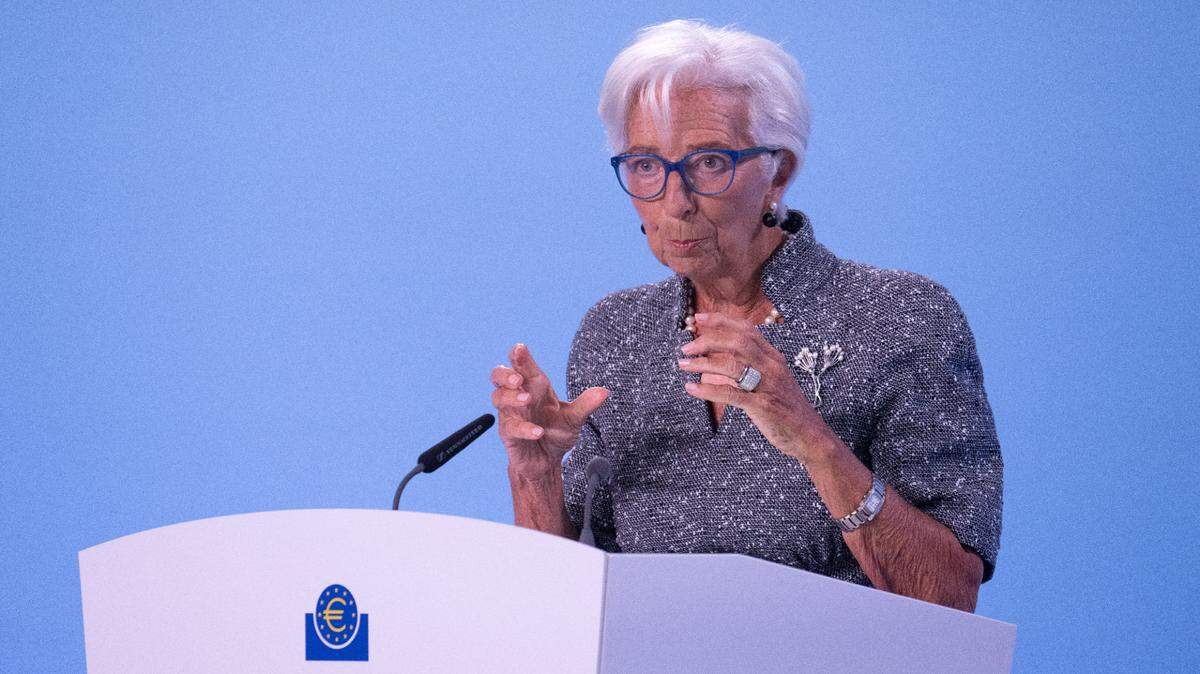 Christine Lagarde, presidenta del Banco Central Europeo, ofrece una conferencia de prensa en Frankfurt, Alemania, el 12 de septiembre de 2024. 