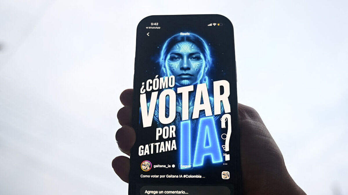 Gaitana, una candidata creada con inteligencia artificial (IA), participará en las elecciones legislativas del 8 de marzo en Colombia, en las que buscará uno de los escaños destinados a las comunidades indígenas.