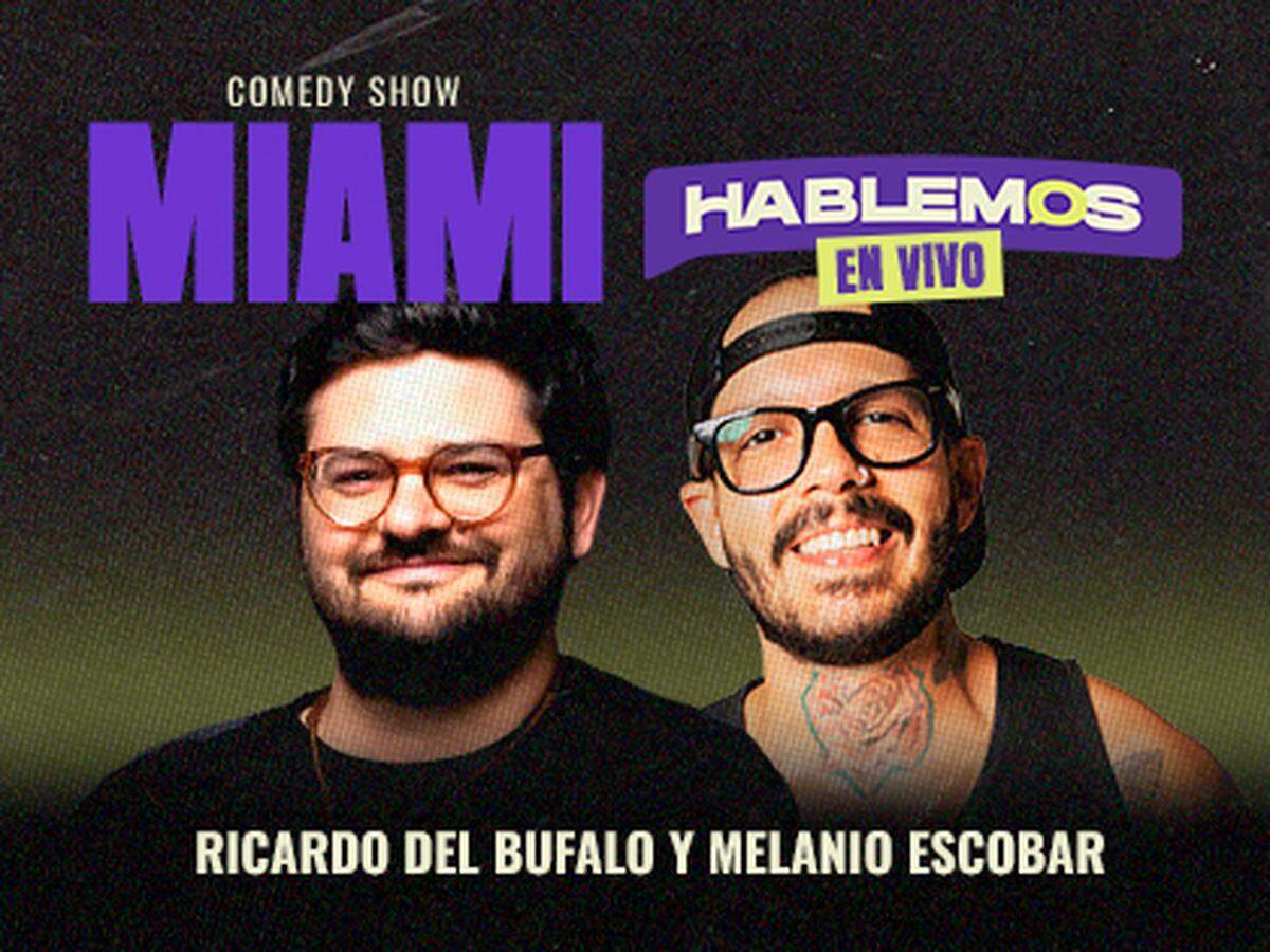 Melanio Escobar y Ricardo Del Bufalo en “Hablemos en vivo”&nbsp; en el Teatro Trail.