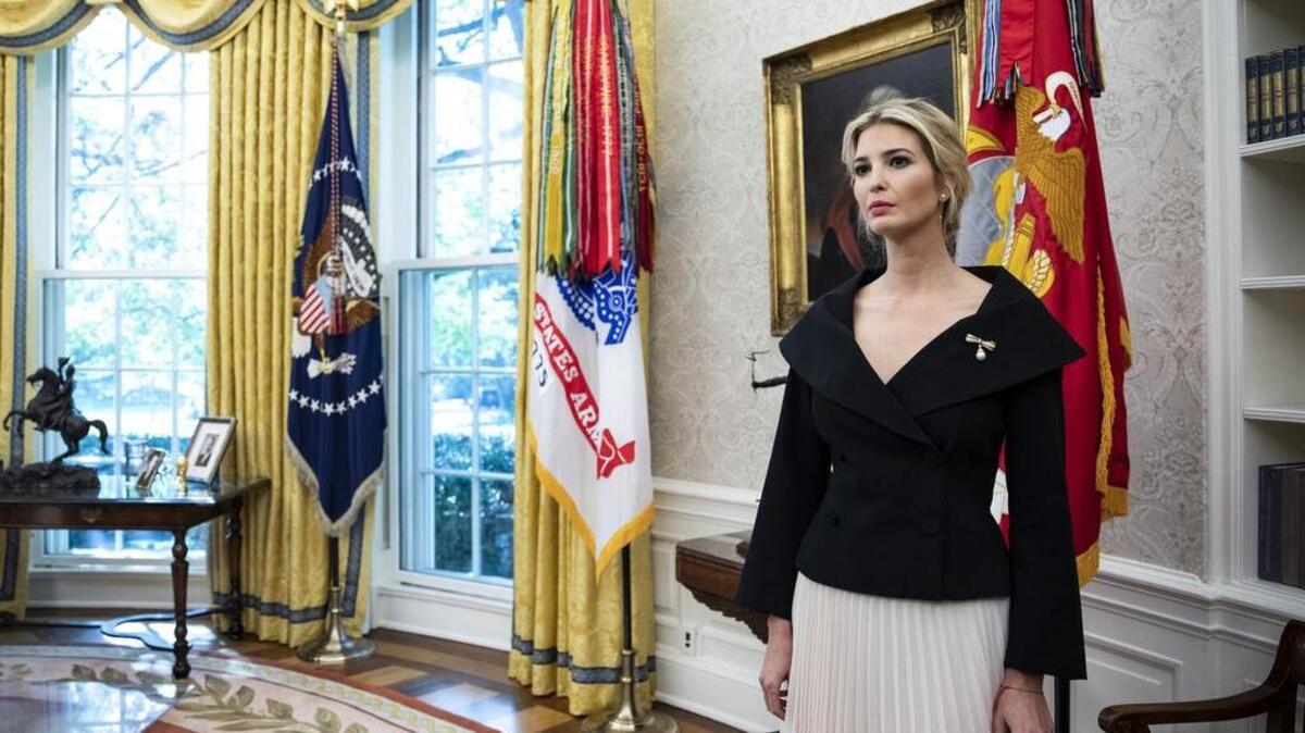 Ivanka Trump durante una reunión en la Casa Blanca en Washington, el 9 de octubre de 2018.