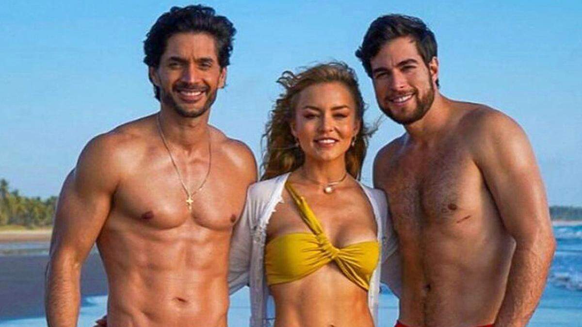 Danilo Carrera, Angelique Boyer y Daniel Elbittar.