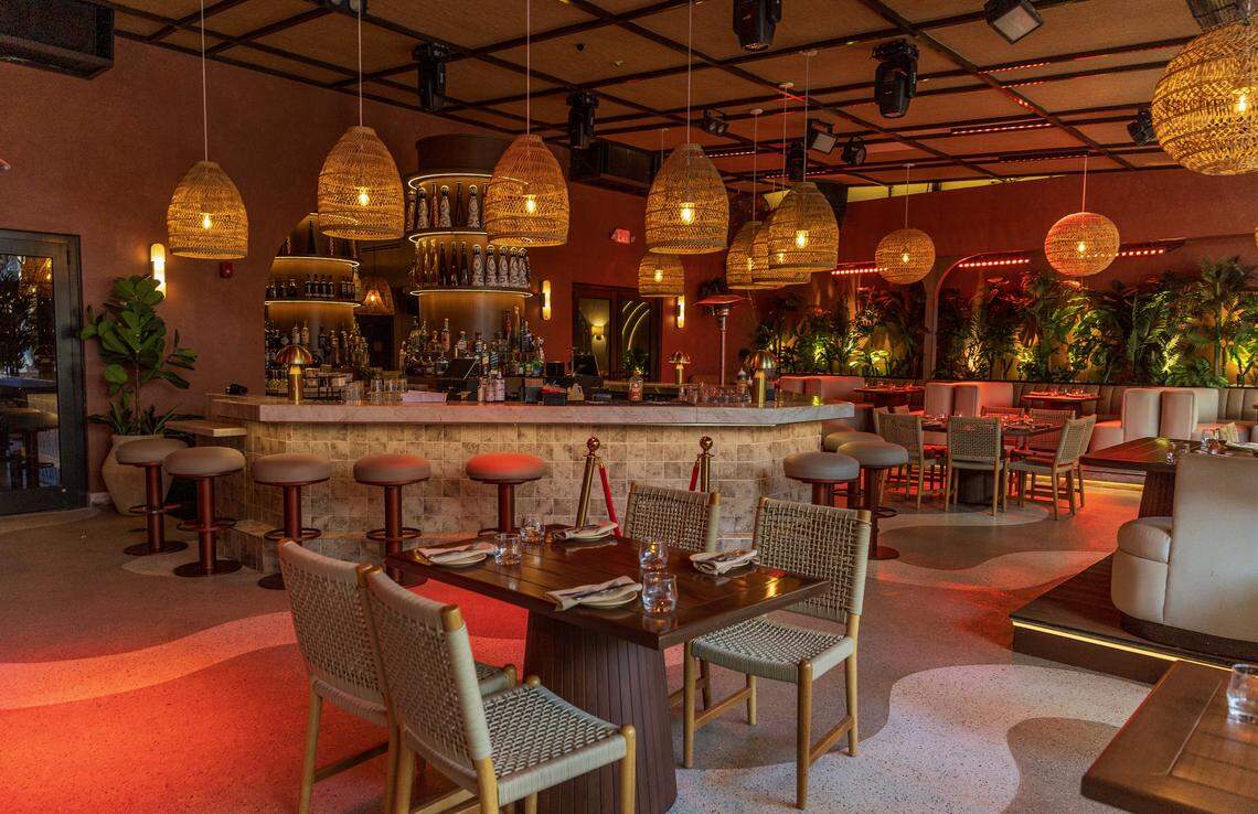 The new décor at the Mayami Wynwood restaurant and bar draws inspiration from the haciendas of the Mexican state of Oaxaca, complementing the restaurant’s Mexican fusion cuisine.