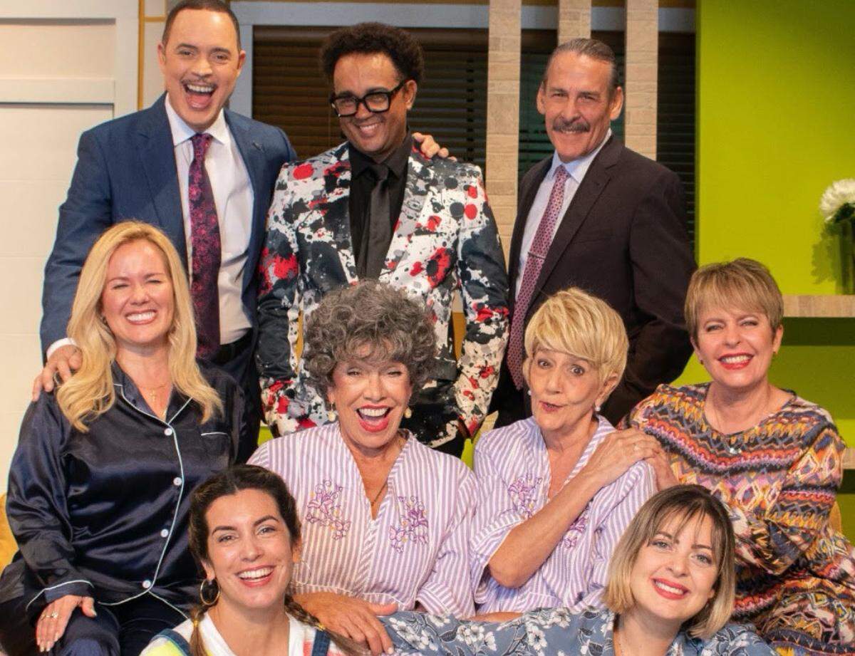 Elenco de la comedia ‘La otra mascarilla’ en el Teatro Trail.