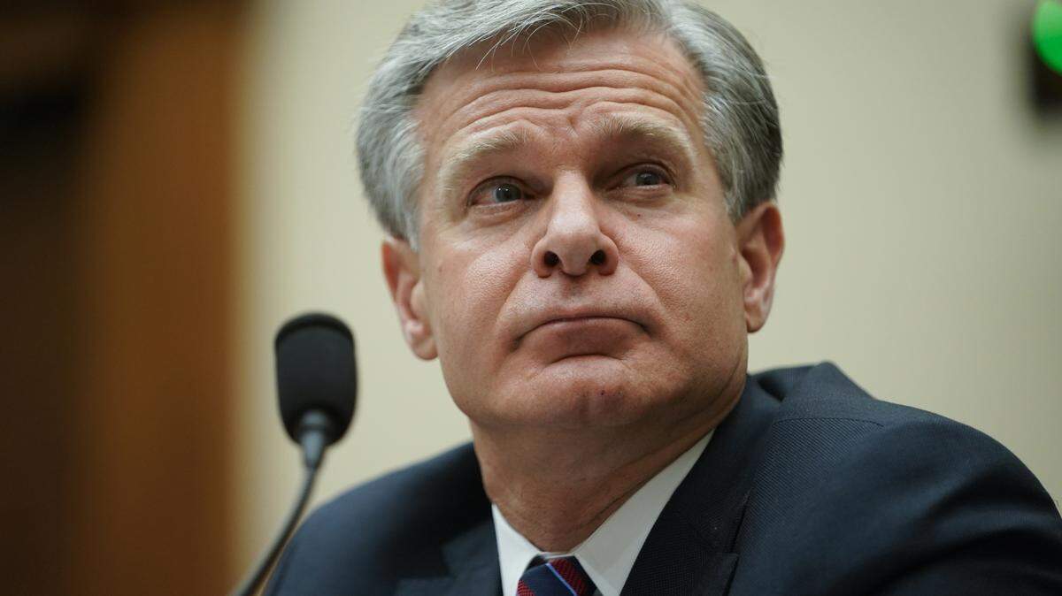 Christopher Wray, director del FBI, testifica frente al Comité Judicial de la Cámara de Representantes en Washington el miércoles 12 de julio de 2023.