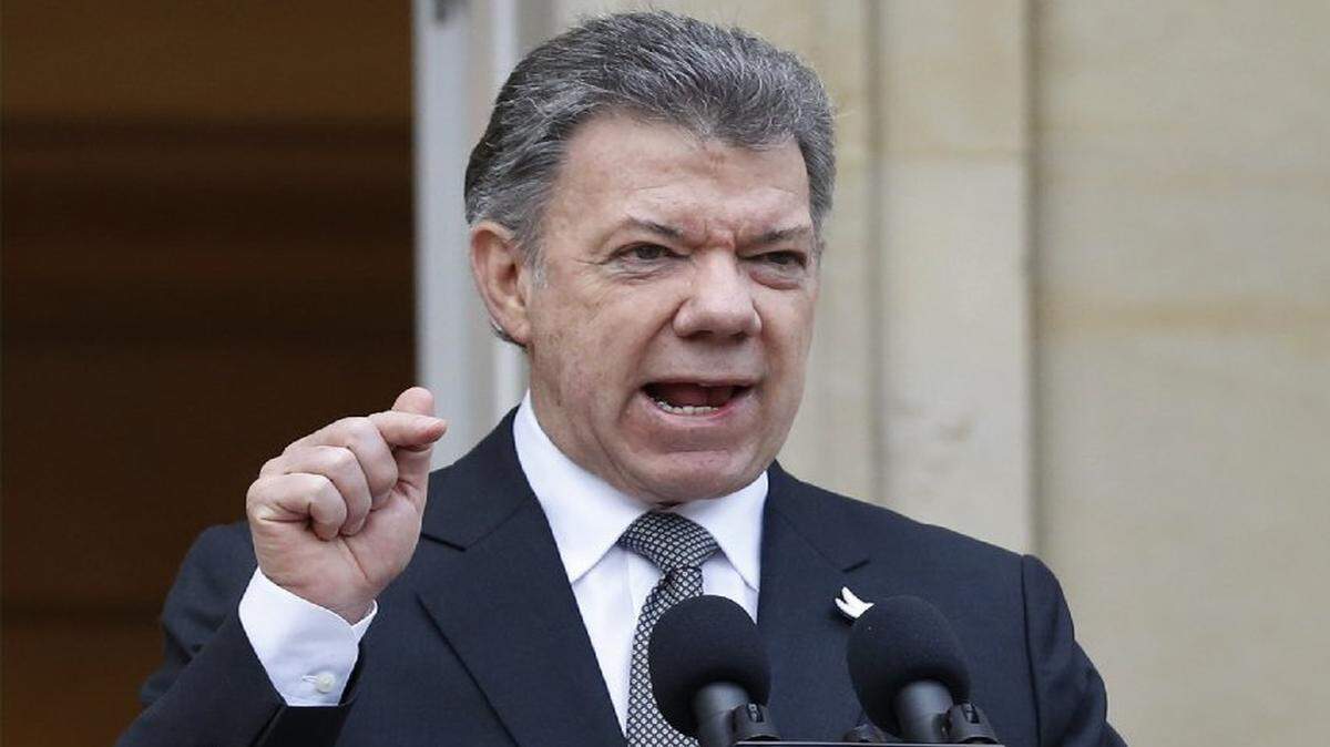 El presidente de Colombia, Juan Manuel Santos.