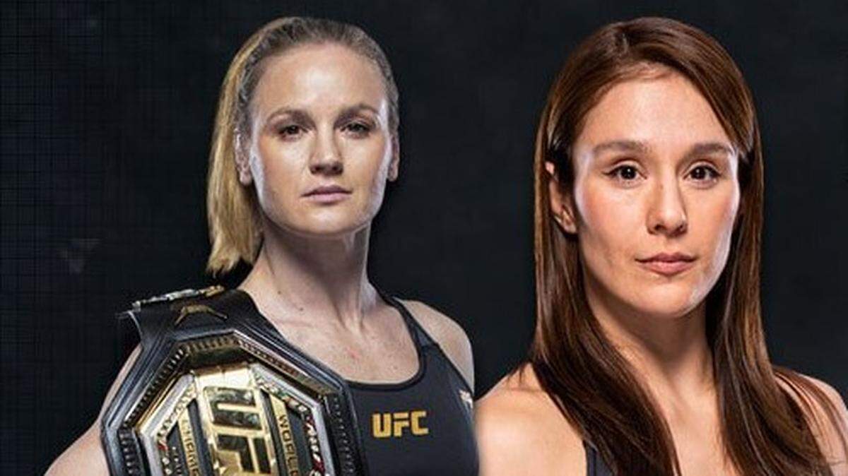 Alexa Grasso (der.) sabe que todos la contemplan como la próxima víctima de Valentina Shevchenko.