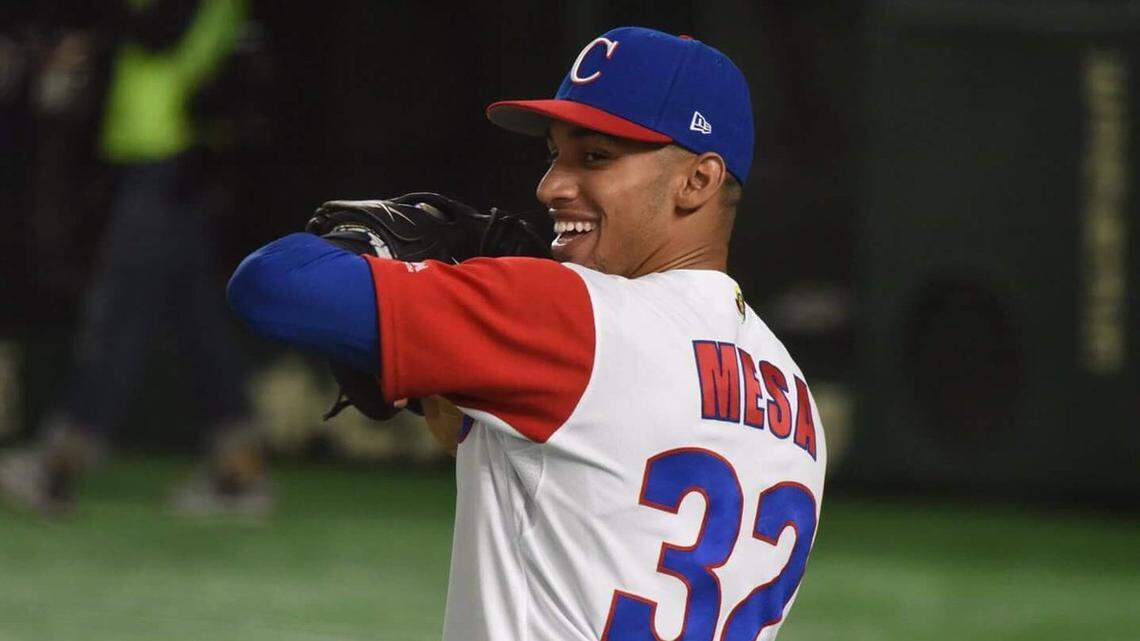 Víctor Víctor Mesa es un pelotero de talento que quiere jugar Grandes Ligas.