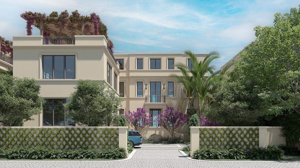 Una representación visual de una vivienda unifamiliar en Mansions on Fisher Island muestra el aspecto que tendrá, una vez finalizada, una de las parcelas vendidas recientemente. La Mansión 10 se encuentra bajo contrato por 36 millones de dólares.