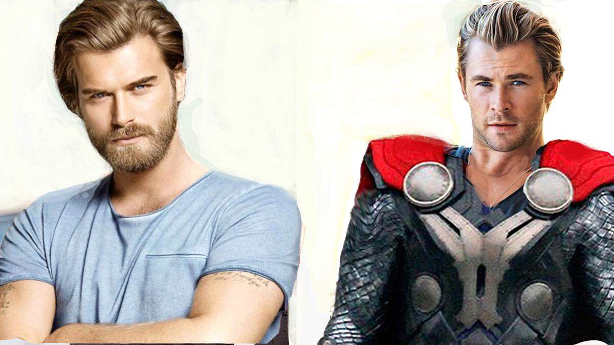 Kivanç Tatlitug y Chris Hemsworth.