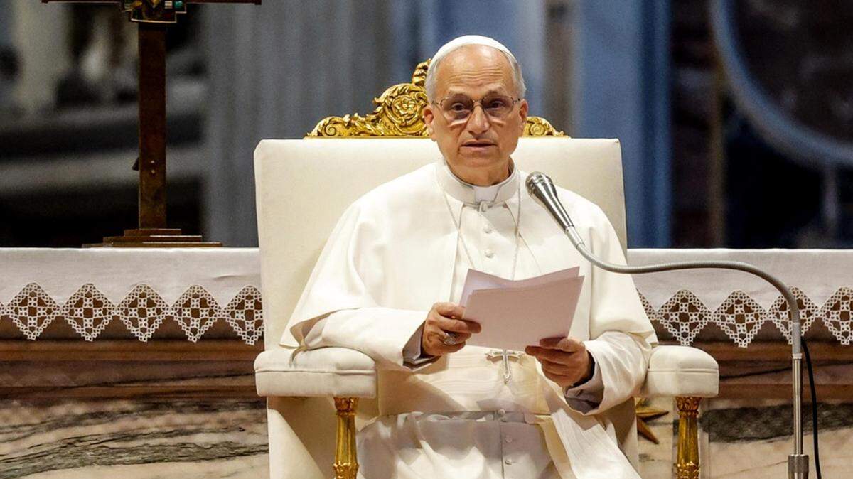 Foto de archivo del papa León XIV en la basílica de San Pedro, en la Ciudad del Vaticano, el 14 de junio de 2025.