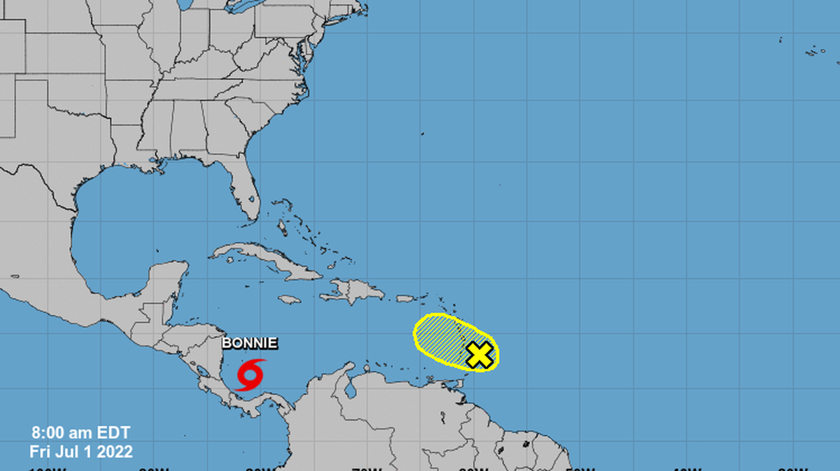 A las 08.00 horas del este de EEUU, Dos, que cuando sea tormenta cambiará su nombre a Bonnie, se encuentra a unas 265 millas de Bluefields, en la costa caribeña de Nicaragua.