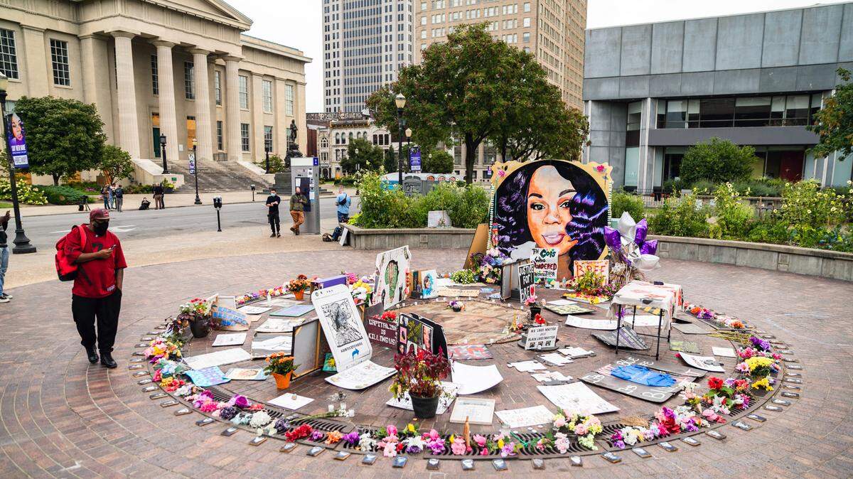 A memorial to Breonna Taylor in Louisville, Kentucky,on Sept. 23, 2020.
