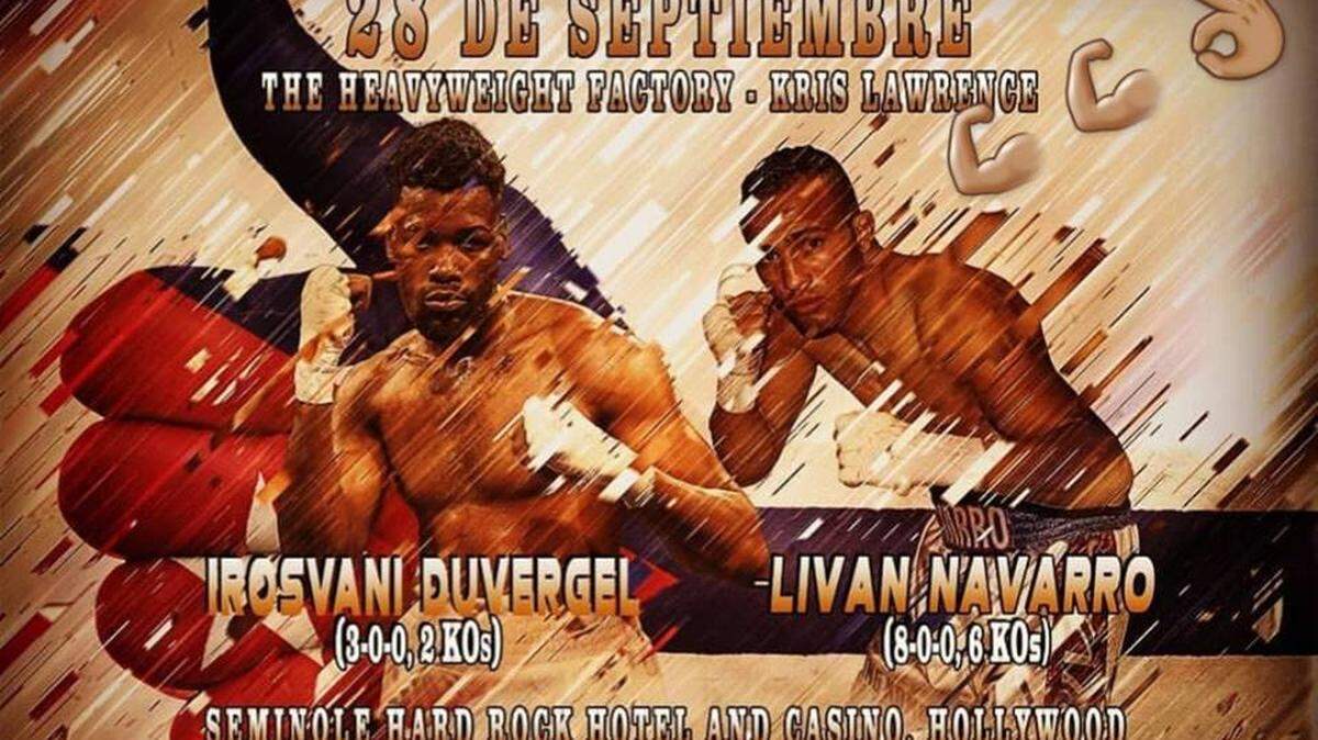 LIVAN NAVARRO (d) e Irosvany Duvergel son dos de los guerreros para esta velada del Casino Seminole.