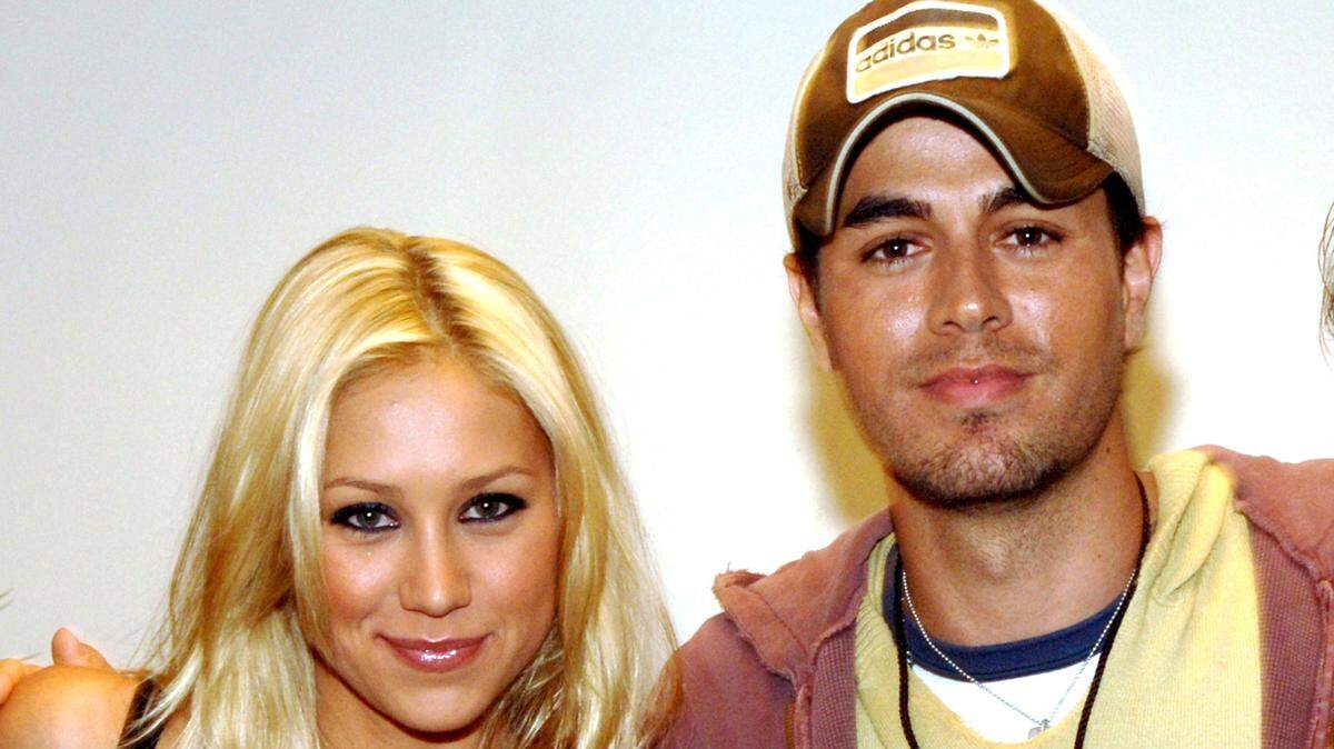 Enrique Iglesias y Anna Kournikova.