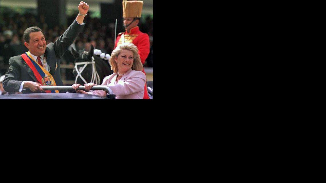 Hugo Chávez y Marisabel Rodríguez en una imagen del 4 de febrero de 1999.