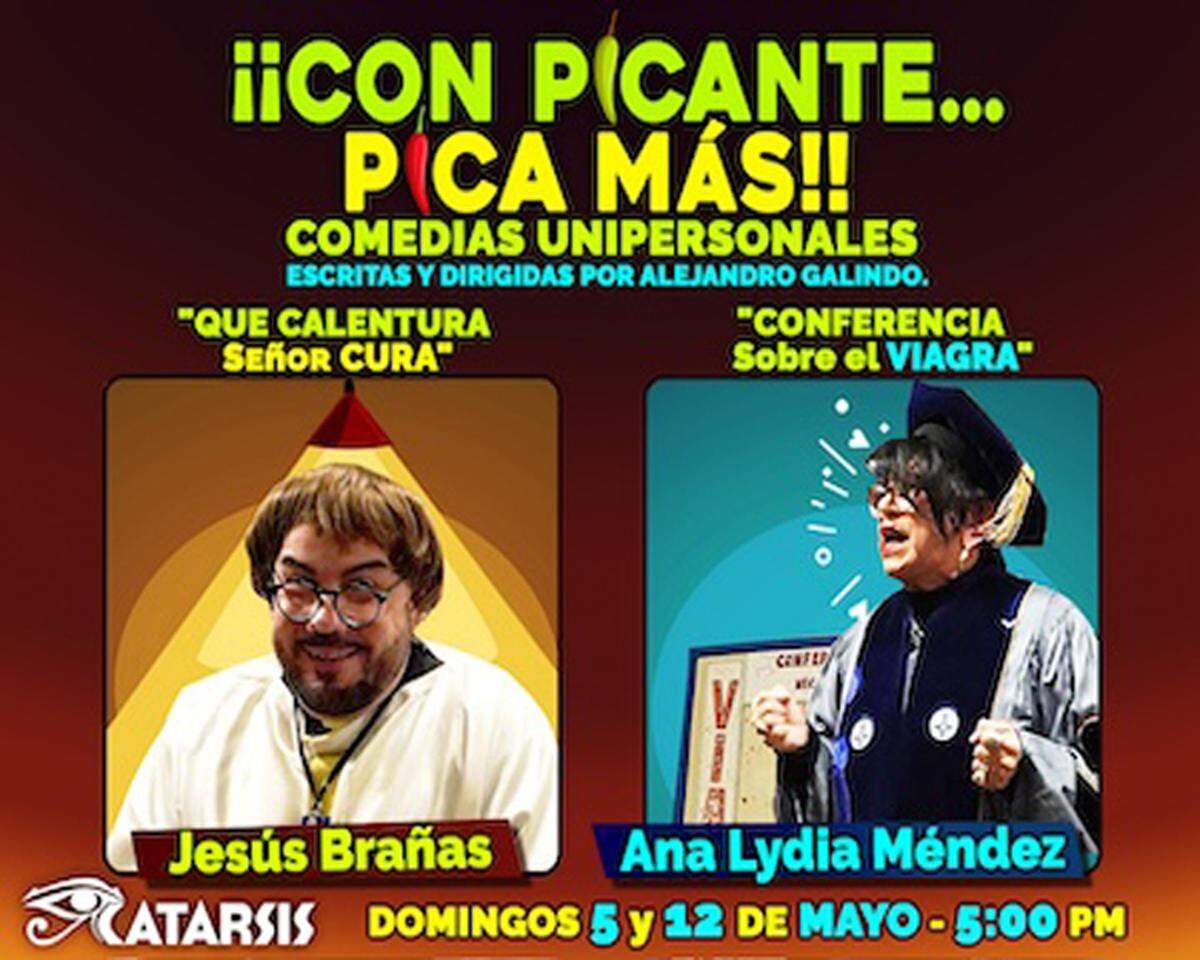 ‘¡¡Con picante... pica más!!’, comedias unipersonales en el Teatro Trail.
