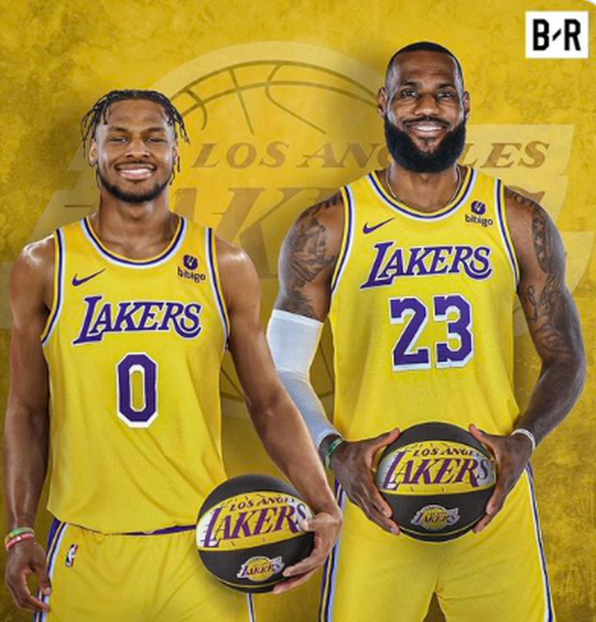 Los Lakers escogieron al hijo de LeBron James, Bronny James, en la posición 55 del Draft de la NBA, celebrado el 27 de junio de 2024 en Brooklyn, Nueva Jersey.
