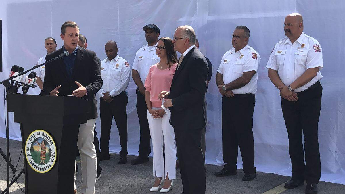 Comisionado de Miami-Dade, René García, agradeció al alcalde de Hialeah, Esteban Bovo Jr, por la visión por mejorar el tránsito en la ciudad