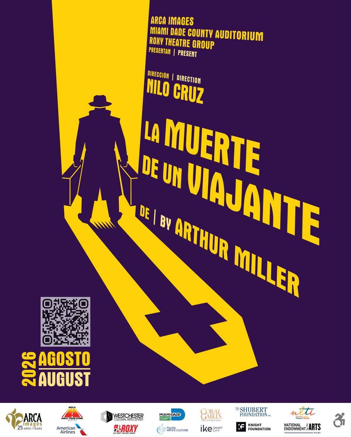 Un clásico de Arthur Miller, “La muerte de un viajante”, llegará al Westchester Cultural Arts Center dentro de poco más de un año, en una versión del dramaturgo Nilo Cruz y Alexa Kuve, directora y productora ejecutiva de Arca Images. 