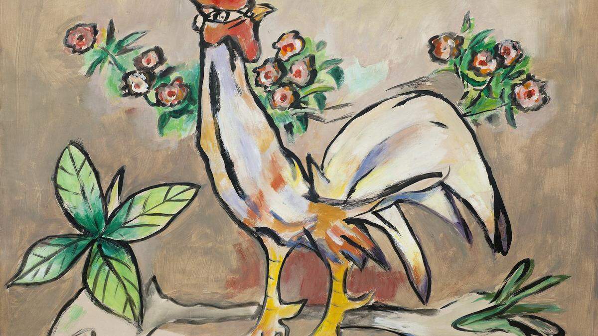  “Gallo”, 1984, acrílico sobre lienzo, 100 x 75 cm. 