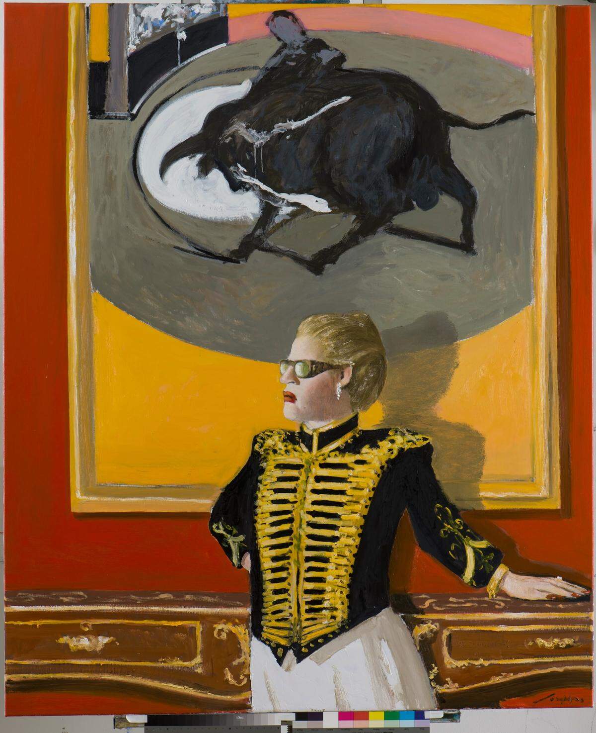 ‘La Señora de la Casa’, 2022, óleo sobre lienzo, 72 x 60 pulgadas.