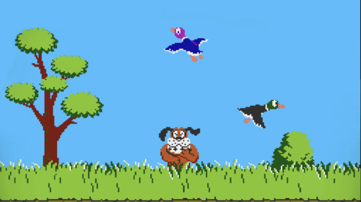 El juego duckhunt de Nintendo